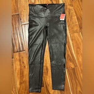 Spanx Black Faux Leather Leggings